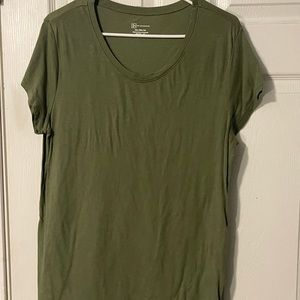 No Boundaries Olive Green Tee